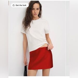 Reformation Red Mini Skirt
